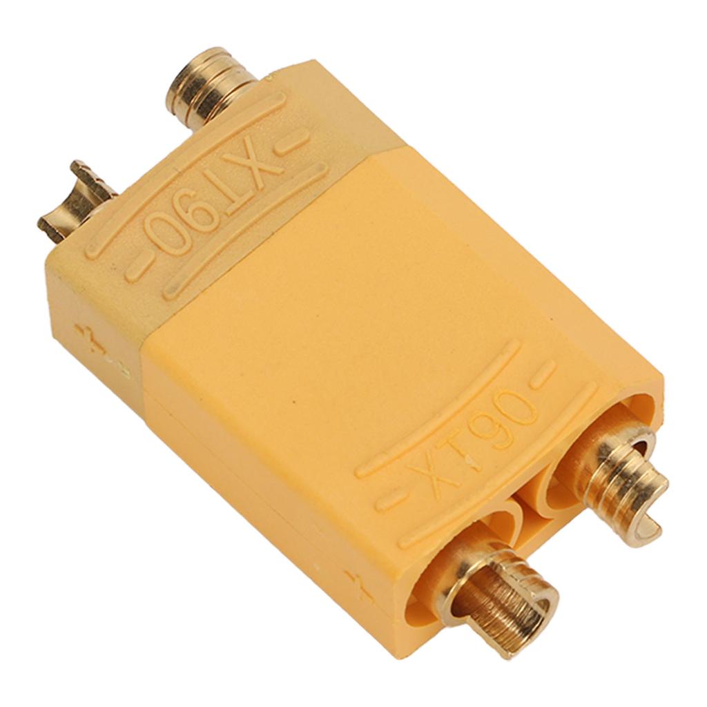 XT90 Connector Reusable Stable Male and Female Connector Plug for Connecting Batteries and ESCs Yellow