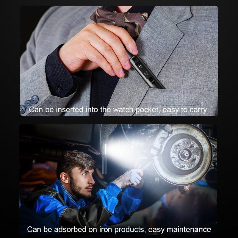 4 In 1 Rechargeable Pen Torchlight Outdoor Portable Handheld Ultra Bright Work Light Multifunctional LED Flashlight