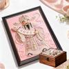 Pearl The God of Fortune DIY Diamond Art Kits 15.7x19.6inch Gem Art Diamond Painting Kits Without Frame for Adults Gift Idea Home Wall Decor