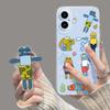 Cartoon mobile phone case is suitable for Apple 15 Beechburg iPhone17/16pm funny with bracket 14pro soft and transparent.