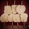 Hand-Woven Woven Straw Hand Fan Old Summer Natural Environmentally Friendly