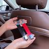 Car Seat Headrest Hook Suede Leather Seat Back Hanger Hook Metal Hanging Hook Car Hook Universal Car Interior Accessories