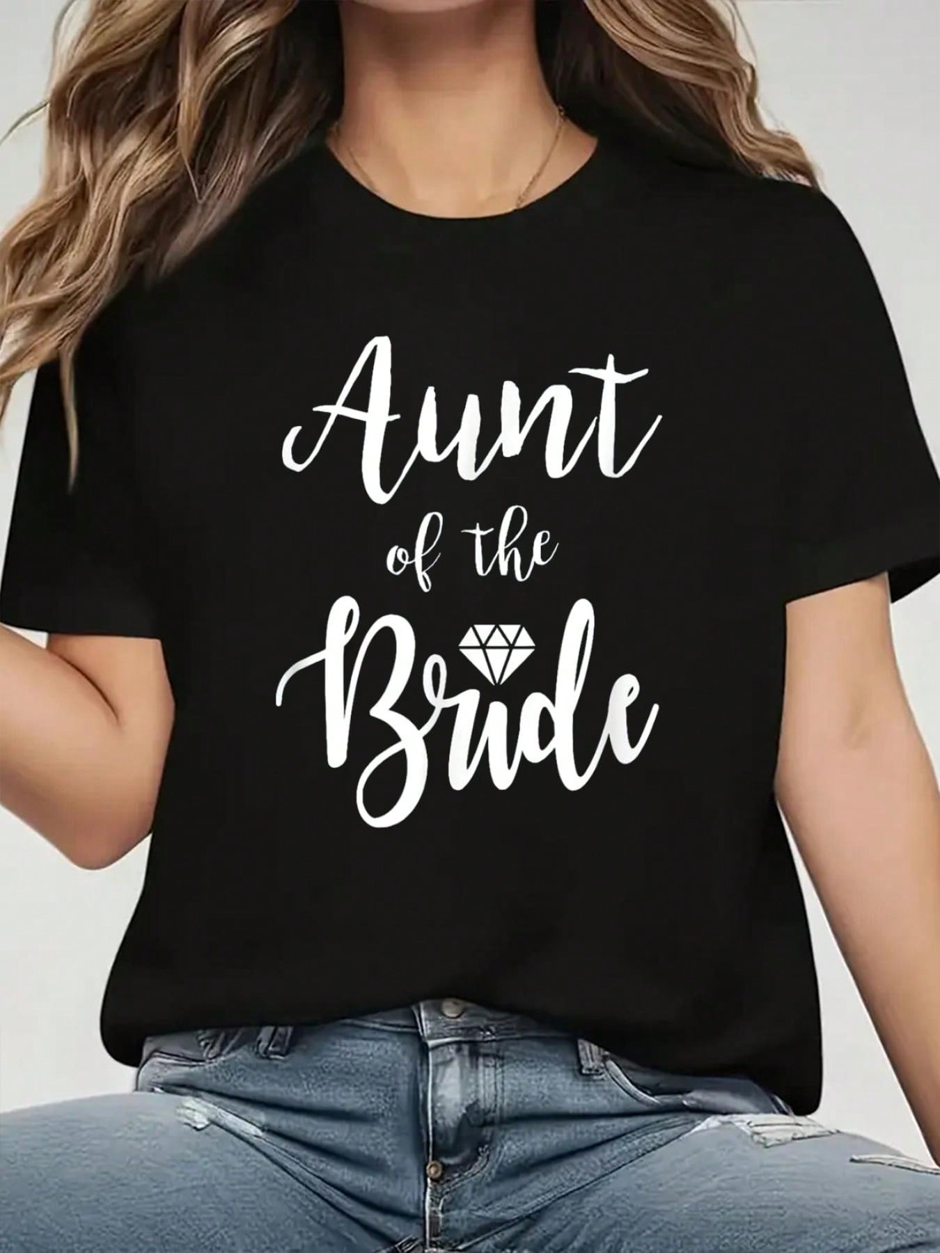 Aunt of the Bride Diamond Graphic T-shirt XXL
