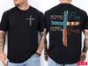 Stand For The Flag I Kneel For The Cross - Front and Back T-Shirt