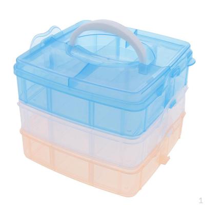 18 Slots Adjustable Jewelry Storage Box Case Craft Organizer Beads