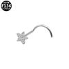G23 Titanium Alloy S-shaped Star Nose Stud - Stylish & Trendy Piercing Jewelry
