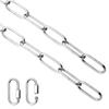 Adjustable Metal Pendant Chandelier Chain with Detachable Link 6 feet Industrial Light Fixture Chain Easy to Install