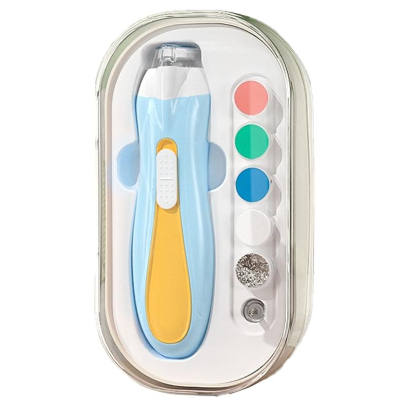 Infant Nails Care Tool Easy to Use Electric Baby Nails Filer Electric Nails File with Soft grindings Heads Safe for Baby
