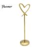 Desktop Photo Display Stands Hollow Heart Table Number Holder, Love Place Card Stand, Metal Seat Holders Clip for Photos, Food Signs, Memo Notes,