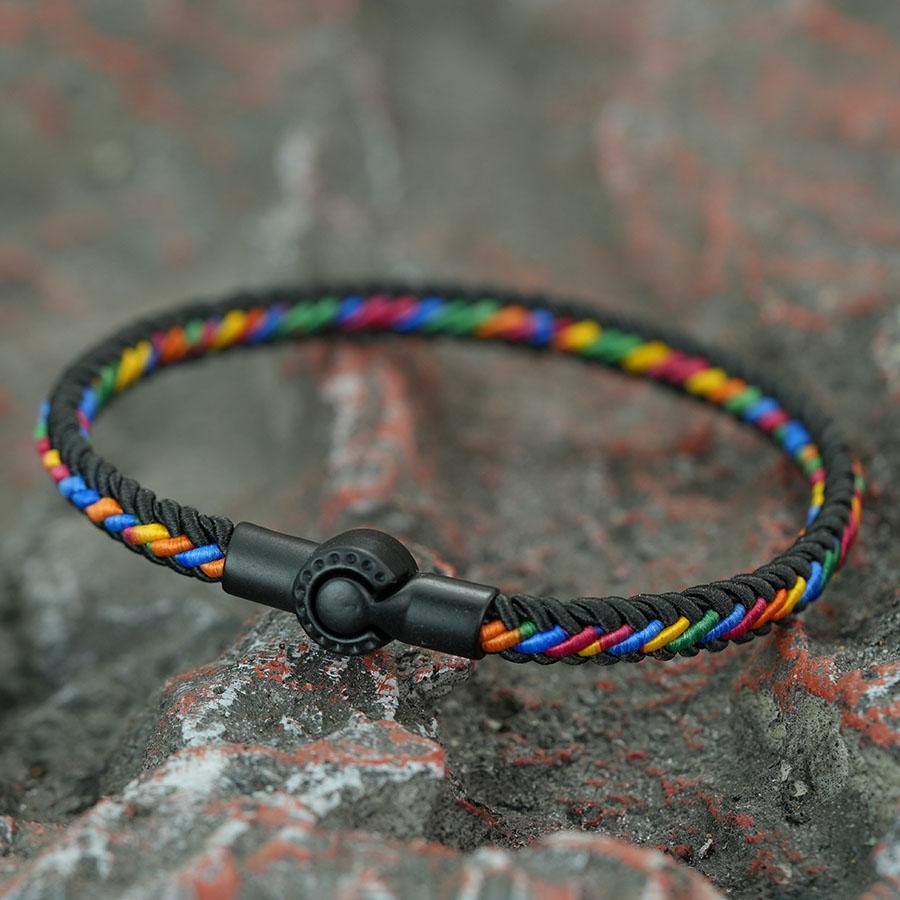 Noter Durable Ethnic Rope Bracelet For Men 5 Colors Available Skin Friendly Sweat Absorbing Sports Braclet Bangle Pulseria Homme