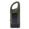 5 in 1 Flashlight Bright Hand Crank Solar USB Powered Flashlight with Power Bank Function for Outdoor Emergency