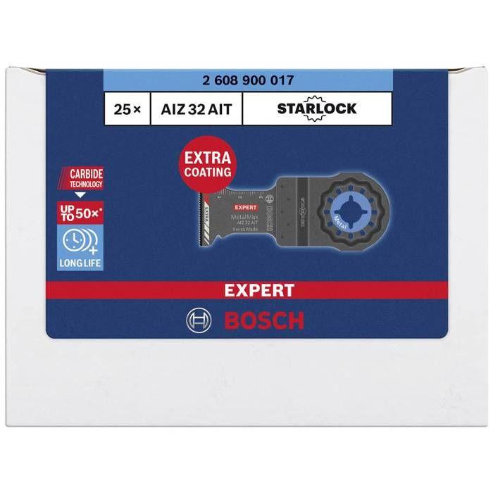Lame plongeante Expert Starlock Carbure Extra Metal AIZ32AIT BOSCH 40x32 mm - 2608900017