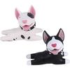 2 Pcs Cute Dog Door Stoppers, Decorative PVC Door Stops for Home Bathroom Bedroom - Black & White, 5.1 X 3.6 Inches