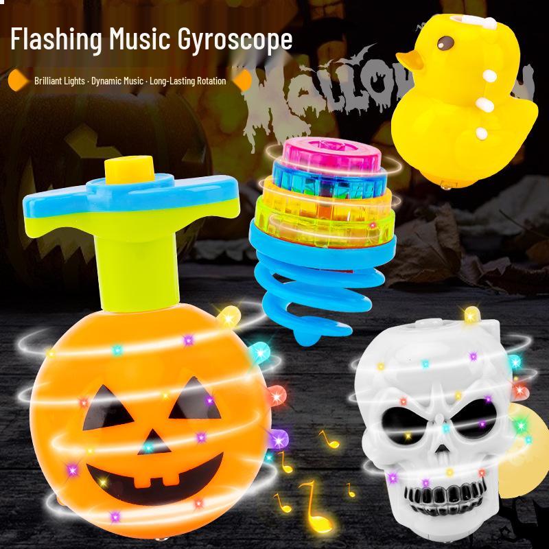 Giocattolo rotante luminoso musicale per bambini Giroscopio
