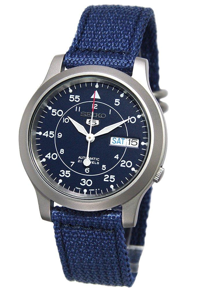 SEIKO 5 Automatic Watch with 2 Belt Pins Set, Overseas Parallel Import Model SNK807K2, 2-Piece Watch Set