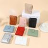 Multiple Card Folding Wallet Solid Color PU Card Bag Fashion Women Short Wallet  Business