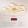 LED Chandelier with Built-in Light Source, Gold Black Modern Ceiling Lamp, 6/8/10 Heads Spider Pendant Lighting Fixture for Home Living Room