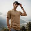 Heren Uni Kleur Sport Rits Polo Shirt Atletische Sociale Polo Shirts voor Mannen Kantoor Slim Fit Polo