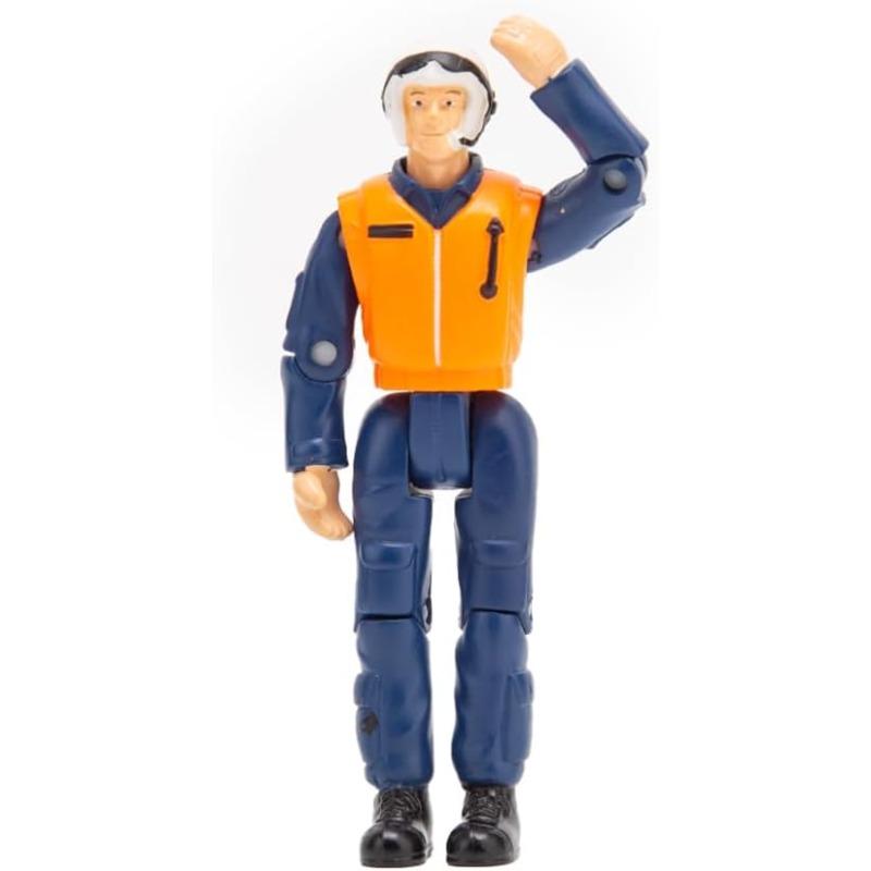 

Модель фигуры пилота в масштабе 1/18, 9 см, подвижная фигура пилота с аутентичным пилотским снаряжением, подарок для взрослых и детей синий