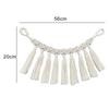 Boho Style Handmade Macrame Curtain Tiebacks Cotton Weaving Curtains Tieback Straps Tassels Hanging Ball Decoration Curtain Accessories