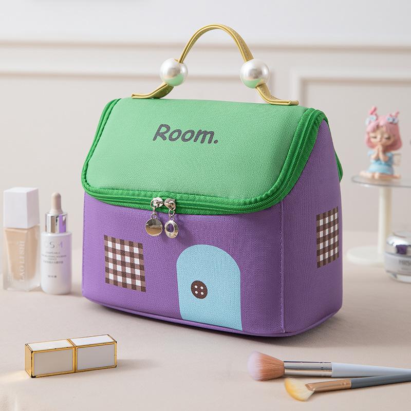 

Девочки Отдел Дом Косметичка Разделитель Водонепроницаемая Сумка для Мытья Дофамин Дорожная Сумка для Хранения Большая Вместимость Ручная Кладка фиолетовый