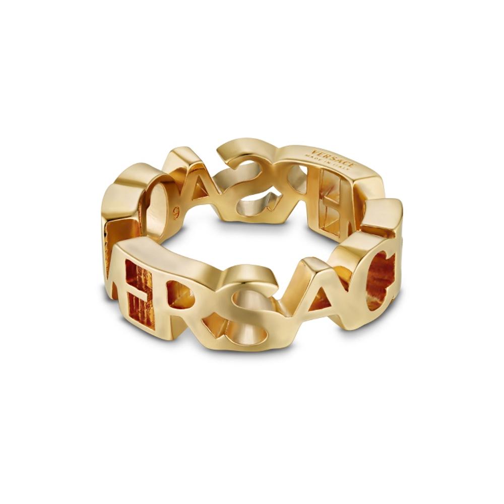 

Versace LetteRing Logo Ring 1020684 1a00620 3j000 1020684 1A00620 3J000 (25)