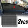 2PCS Sun Block Film Anti-UV Car Static Sunshade Stickers Wind Glass Sunscreen Curtain Insulation Car Sunroof Solar Film Shade