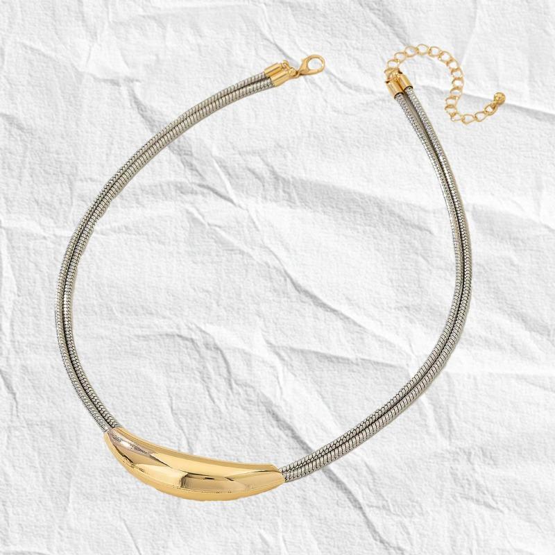 Новое геометрическое колье-цепочка цепочка на ключицы простое и элегантное для друзей