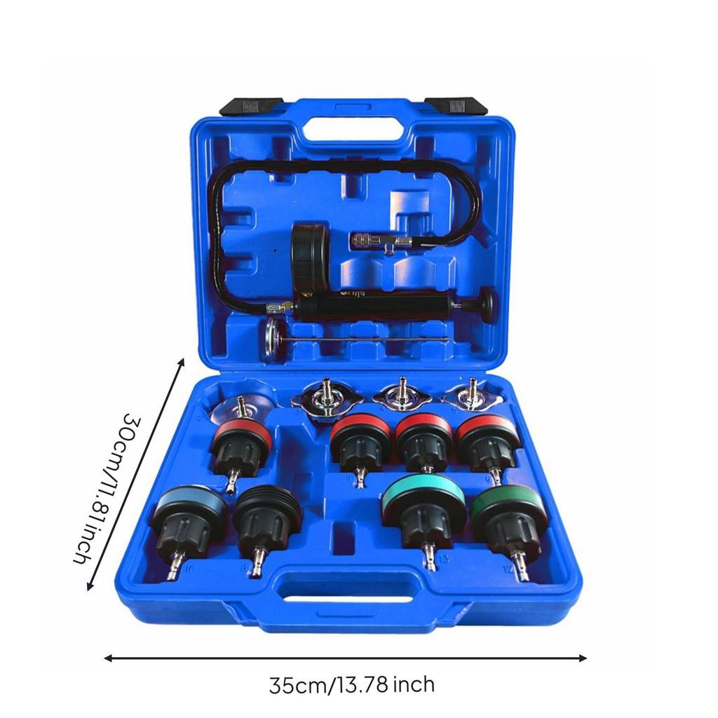 14 Pieces Cooling System Leak Tester Universal Coolant Pressure