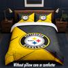 Pittsburgh Steelers Design Bed Bedding Set 1 Duvet Cover + 2 Pillowcases Soft Breathable Household Bed Linens