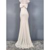 Foreign Trade Order Lu's Wrap-around Bow Sexy Royal Sister Elegant Fashion Light Luxury Light Wedding Dress Trailing Formal Dress Dress
