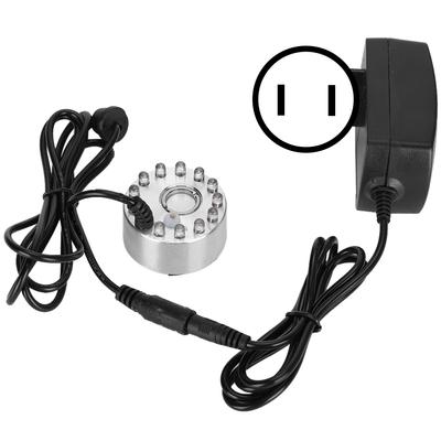 Mini Water Fountain Ornament Mist Fog Maker Atomizer with 12 Lights Landscape DecorationUS Plug 110V