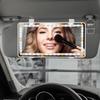 Feisate Car Sun Visor Mirror with LED Makeup Mirror Stepless Universal Design White Lights, Retrofittable, Compatible, Dimming, (Passenger