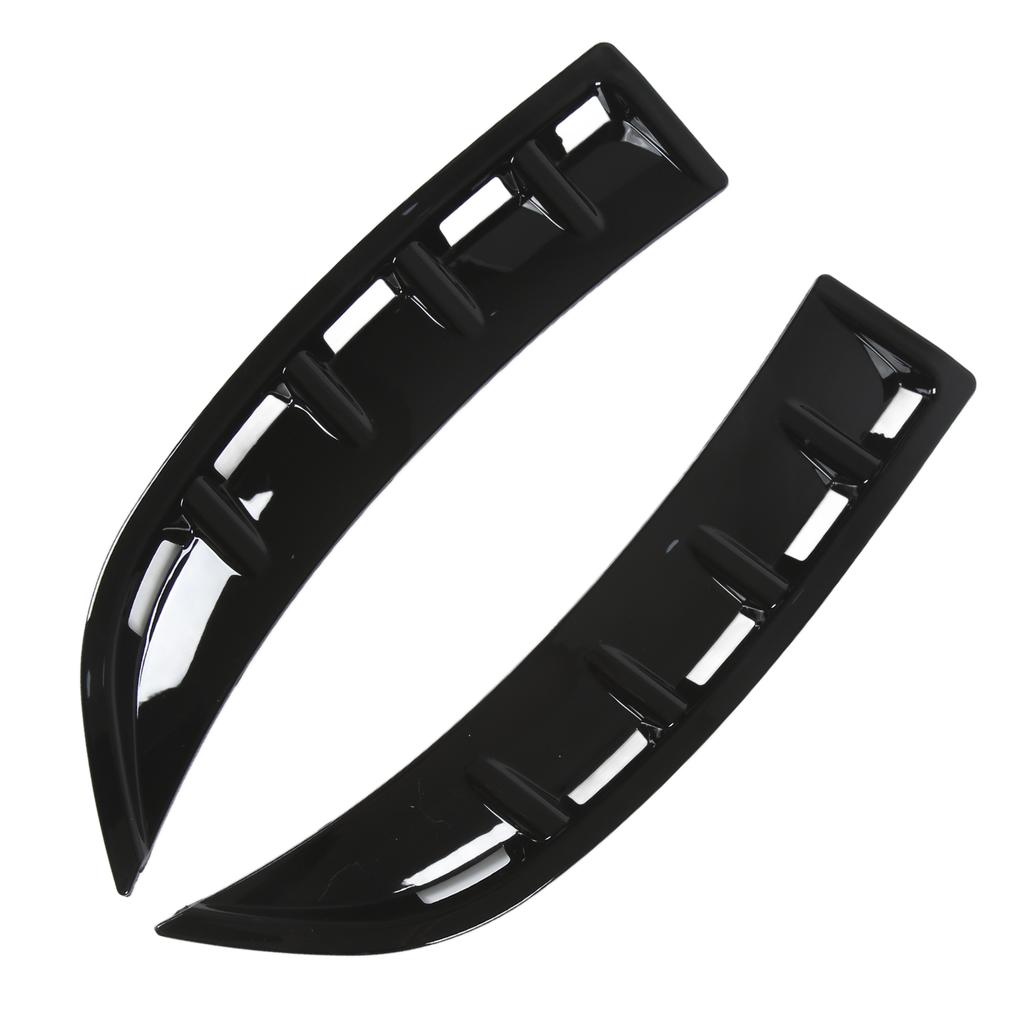 Front Bumper Spoiler Canard Glossy Black Replacement for Mercedes Benz CLA C118 X118 AMGLine 2020+