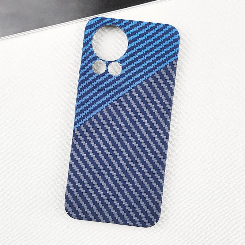 Luksusowe Ultracienkie Etui na Telefon z Teksturą Włókna Węglowego Dla Huawei Nova 13 12 11 Pro Ultra 12s Lite Odporne na Odciski Palców Twarde PC Pełna Ochrona Pokrowiec