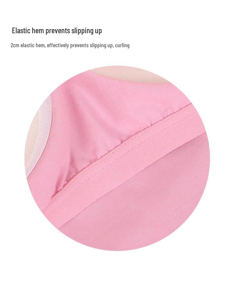T-shirt da donna a maniche corte con reggiseno integrato, Top in cotone per il tempo libero per Primavera/Estate