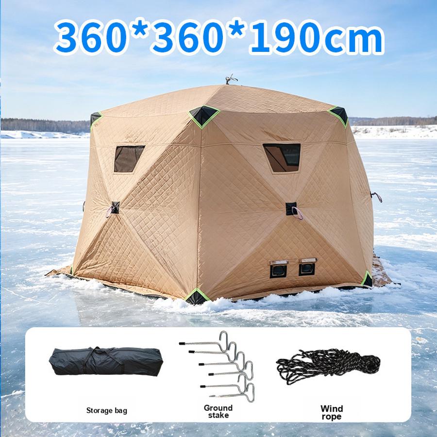 Ice Fishing Cotton Tent Outdoor Warm Camping Tent for Fishing with Windproof Insulation