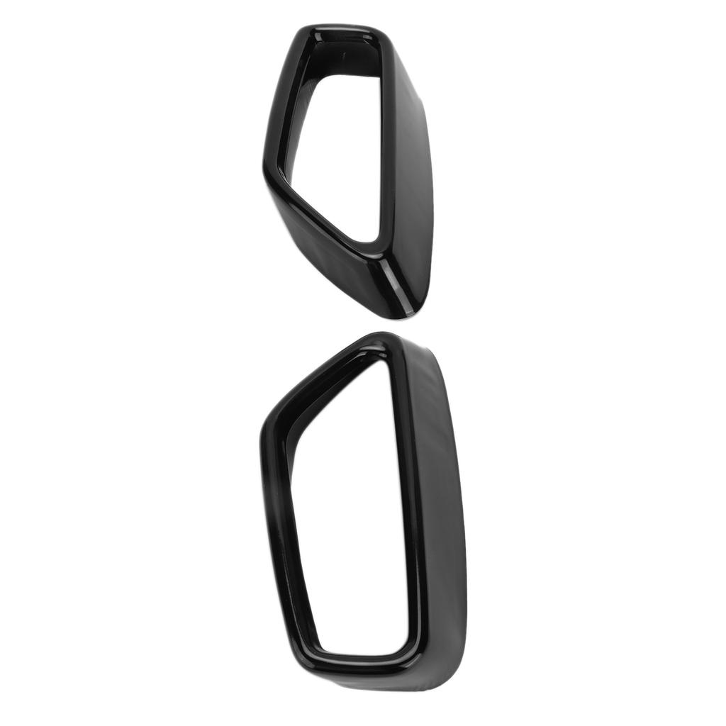 2pcs Exhaust Tail Pipe Tip Cover Gloss Black Replacement for 5 Series G30 G38 2018‑2021