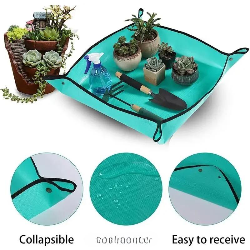 1PC Horticultural Planting Mat, Foldable, Reusable, Pot Transplanting Mat, Suitable for All Seasons, Gardening Tool