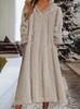 Cross-border 2025 New Autumn/winter European and American Loose Casual Fleece Hooded Long-sleeve Dress Loungewear