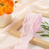 1Pc Lace Pleated Ribbon DIY Cake Bouquet Flowers Fishtail Yarn Packaging Linen Wavy Lace Ribbon