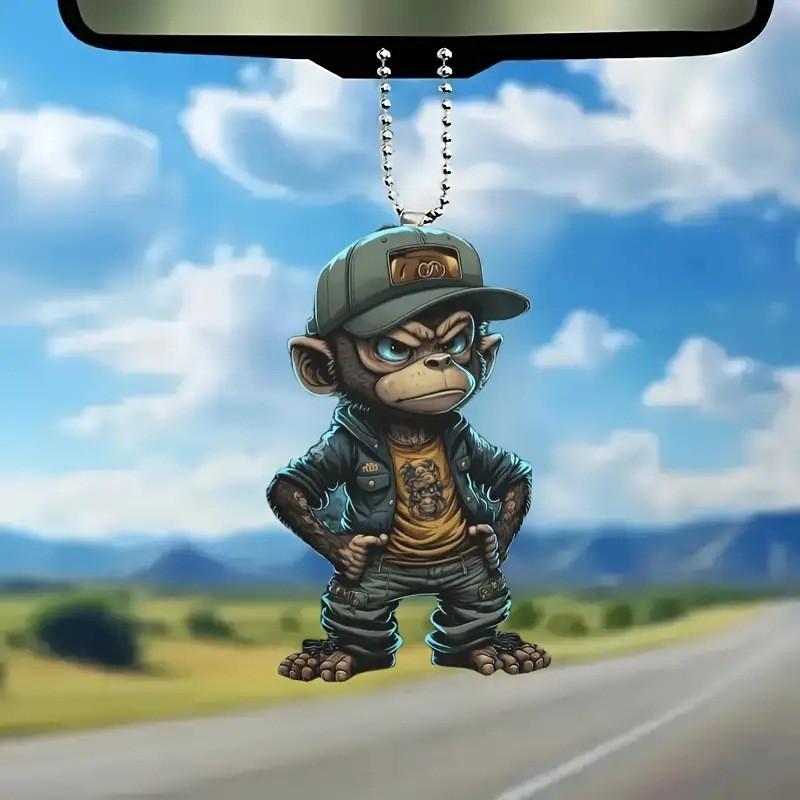 

Cartoon Acrylic Colorful Car Hanging Ornament Accessory For Stylish Decoration Vehicle