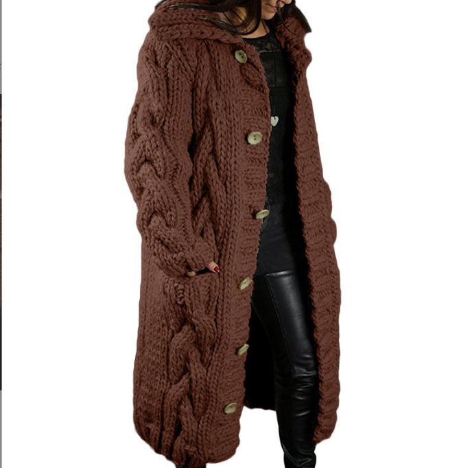 Europäischer & Amerikanischer Damen Plus Size Strickjacke Pullover Mantel - Neue Mode Strickwaren 2026