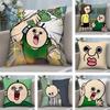 Funny Bbangbbangs Diary Cushion Cover Plush Fabric Soft DoubleSided Printed Sofa Warm Winter Home Child Gift Pillow Case