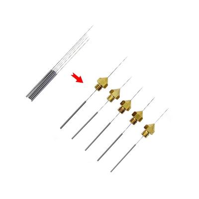 Temizleme İğnesi Seti 0.2/0.25/0.3/0.35/0.4mm Tıkalı Nozulları Temizler Esnek
