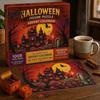 Kids Countdown Calendar 1008Pcs/Set Halloween Jigsaw Puzzle Advent Calendar, 30 Days Haunted Nightmare House Puzzle, Educational Toy Box for