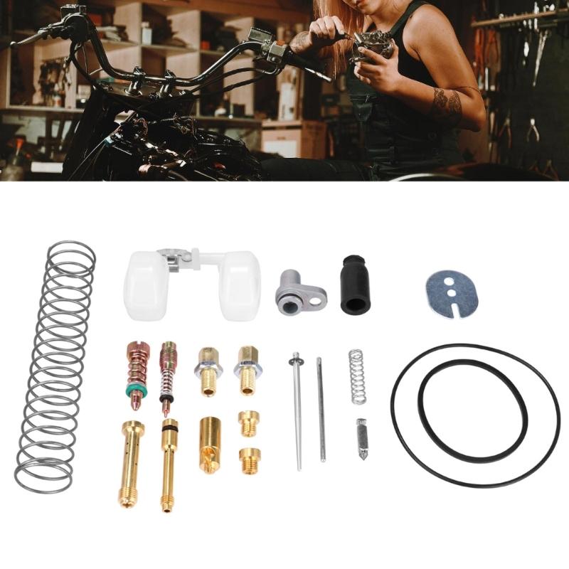 Comprehensive Motorcycle Carburetor Repair Kit Includes  Parts for Easy DIY Maintenance and Better Performances