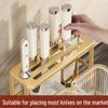 Wall-Mounted Light Luxury Chopstick & Knife Holder Rack