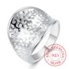 2023 New Arrival 100% 925 Sterling Thumb Spot Rings for Women Big Faced Wide Finger Ring For Unisex Jewelry Mama Men Best Gift