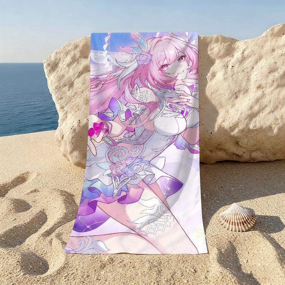 Video Game Honkai Star Cyrene Beach Towel For Beaches Yoga Studios Gyms Hot Springs Swimming Pools And Picnics